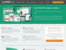 Tablet Screenshot of haccpsafe.com